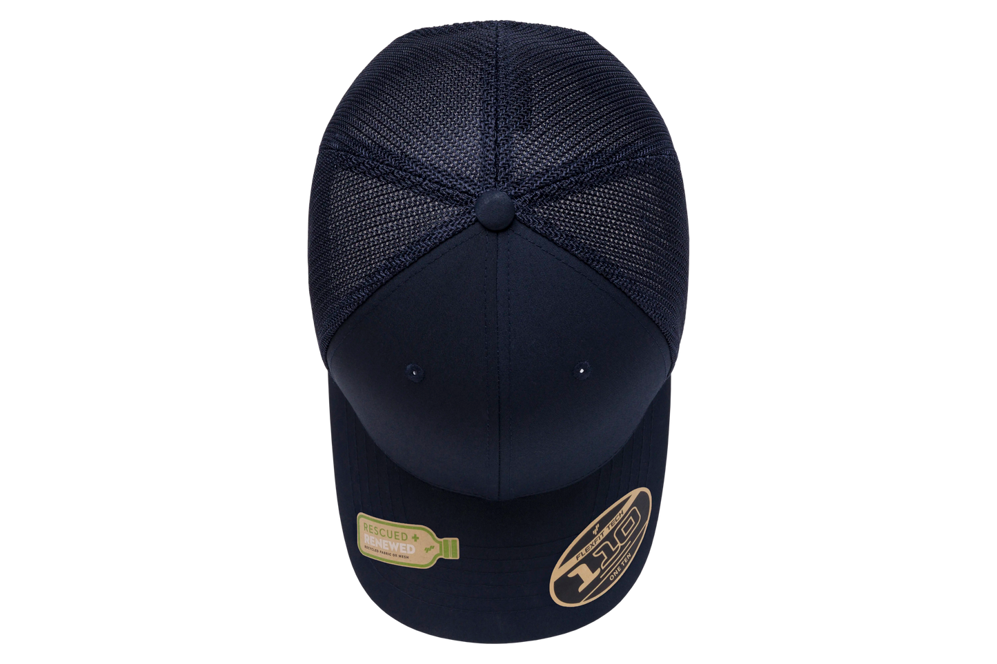 Flexfit 110 Recycled Mesh Cap, Black | 110R-BK-ONE