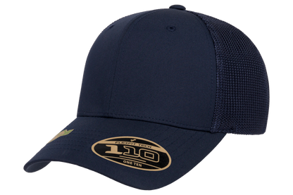 Flexfit 110 Recycled Mesh Cap, Black | 110R-BK-ONE
