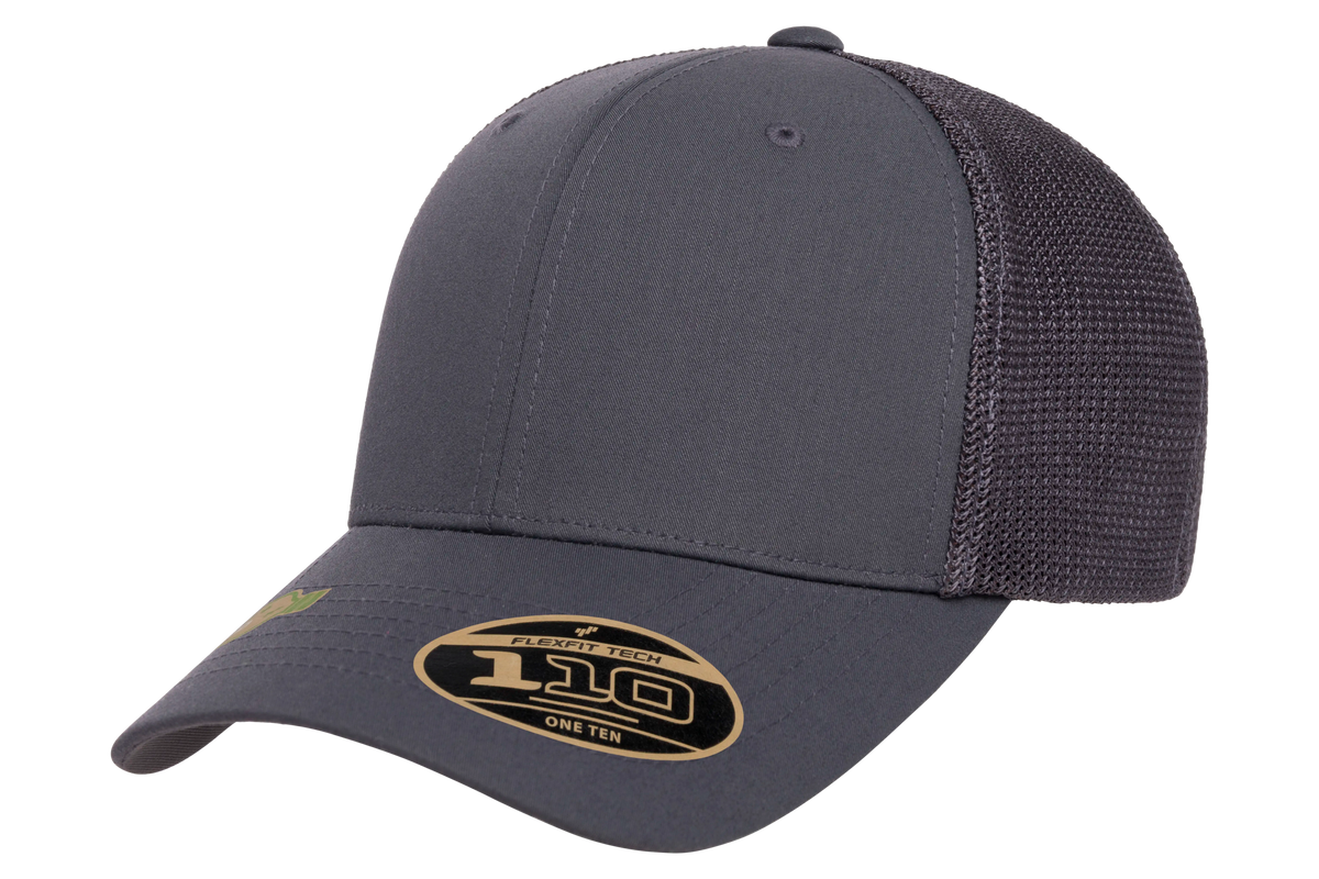 Flexfit 110 Recycled Mesh Cap, Black | 110R-BK-ONE
