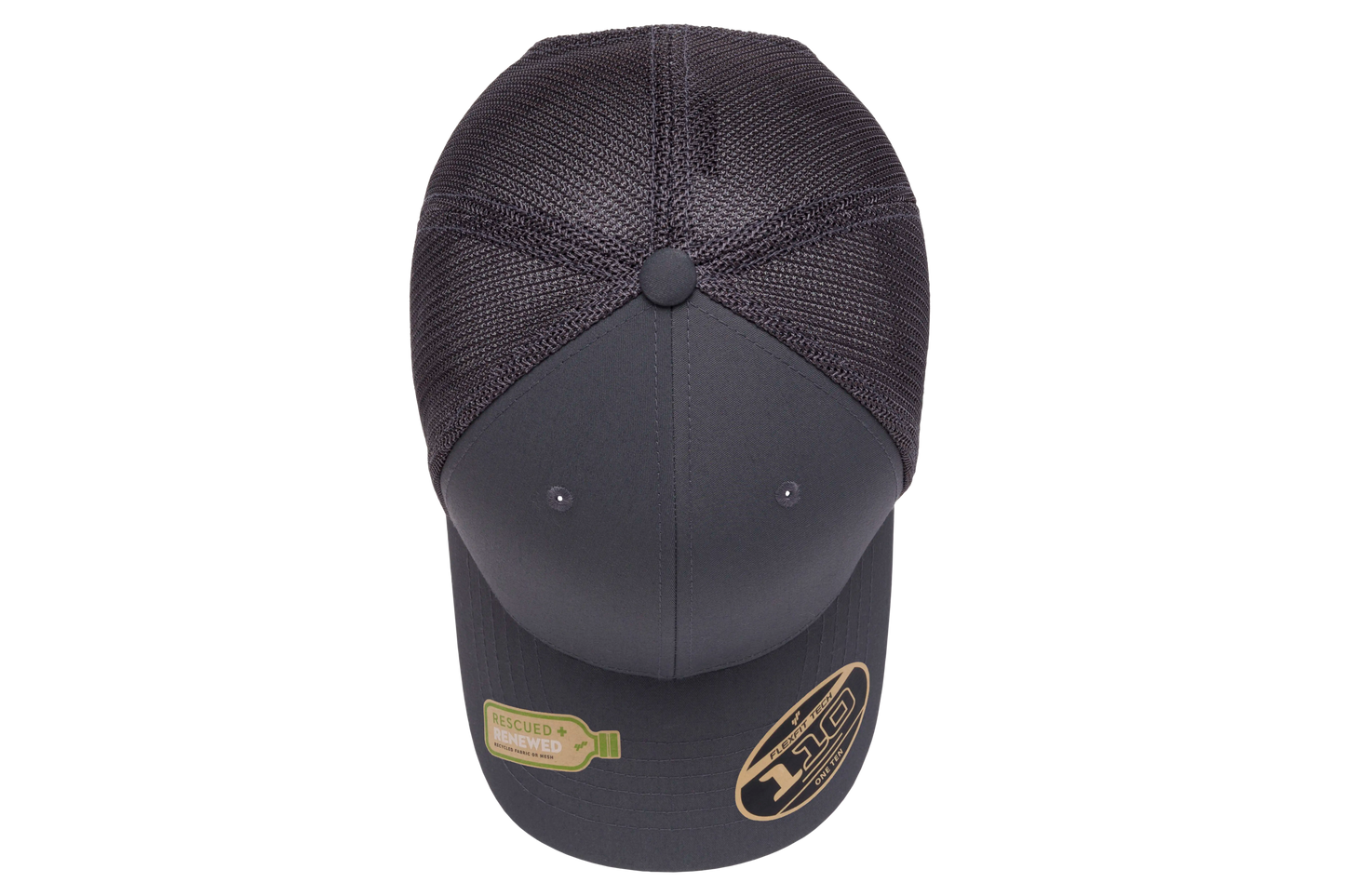 Flexfit 110 Recycled Mesh Cap, Black | 110R-BK-ONE