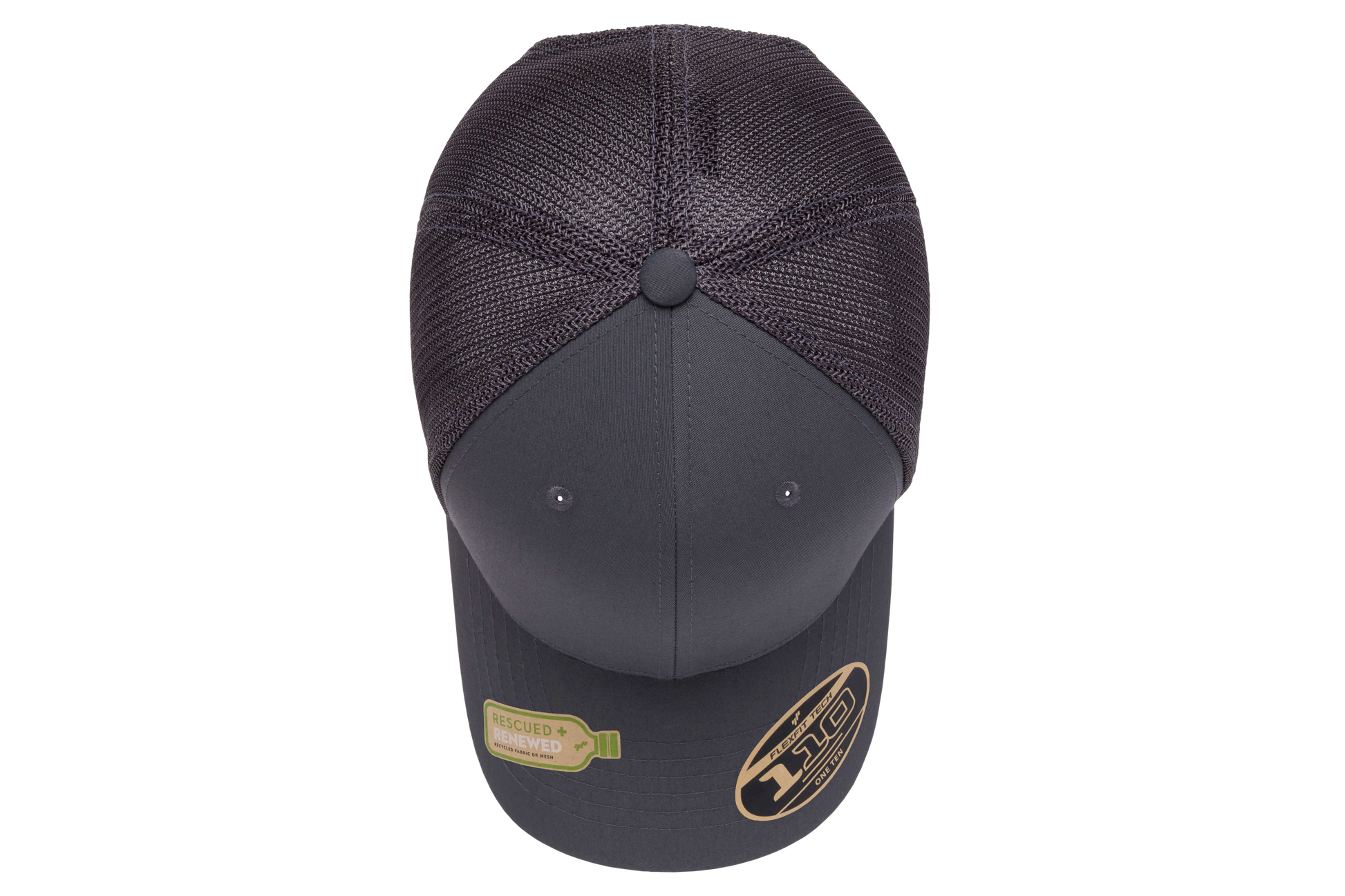 Flexfit 110 Recycled Mesh Cap, Black | 110R-BK-ONE