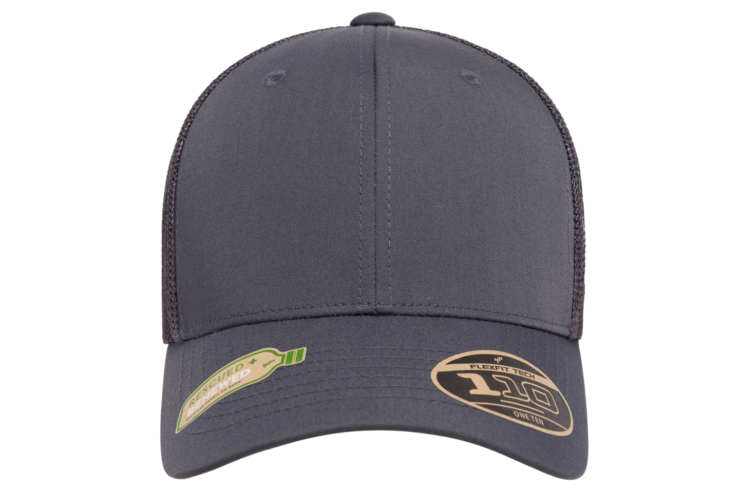 Flexfit 110 Recycled Mesh Cap, Black | 110R-BK-ONE