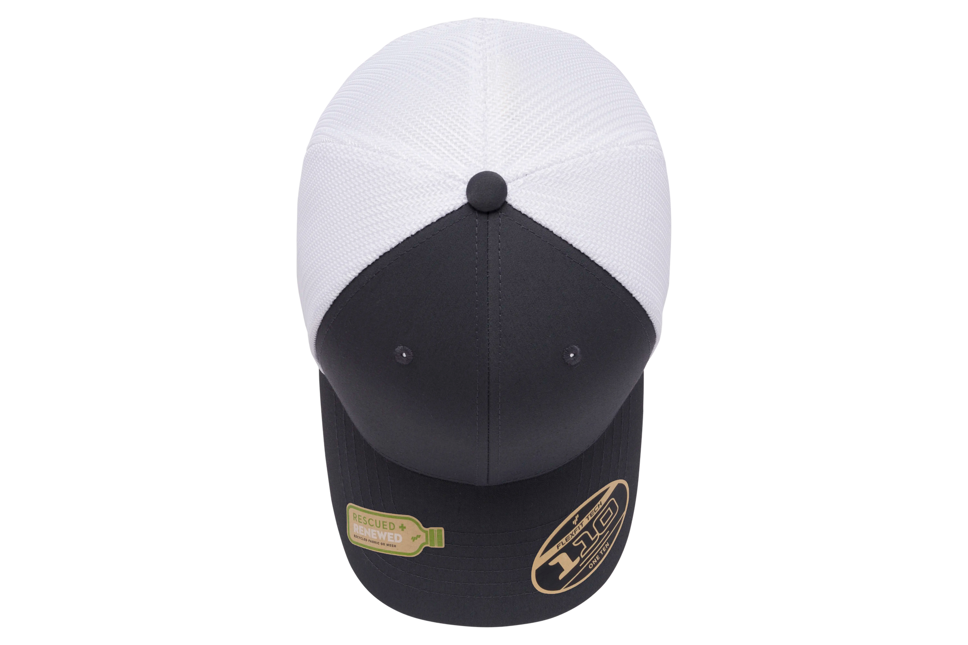Flexfit 110 Recycled Mesh Cap - 2-Tone | 110RT-BKWH-ONE