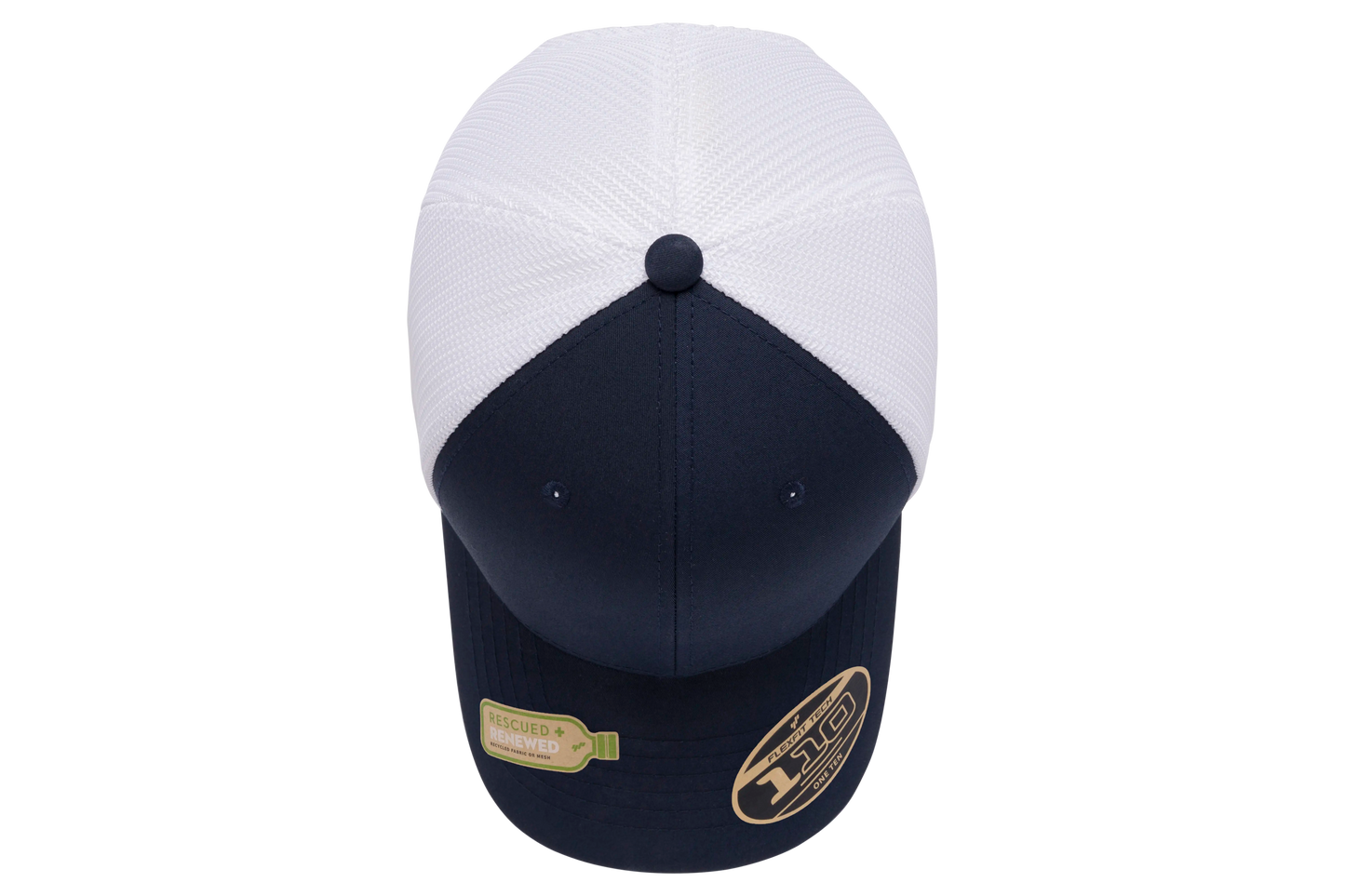 Flexfit 110 Recycled Mesh Cap - 2-Tone | 110RT-BKWH-ONE