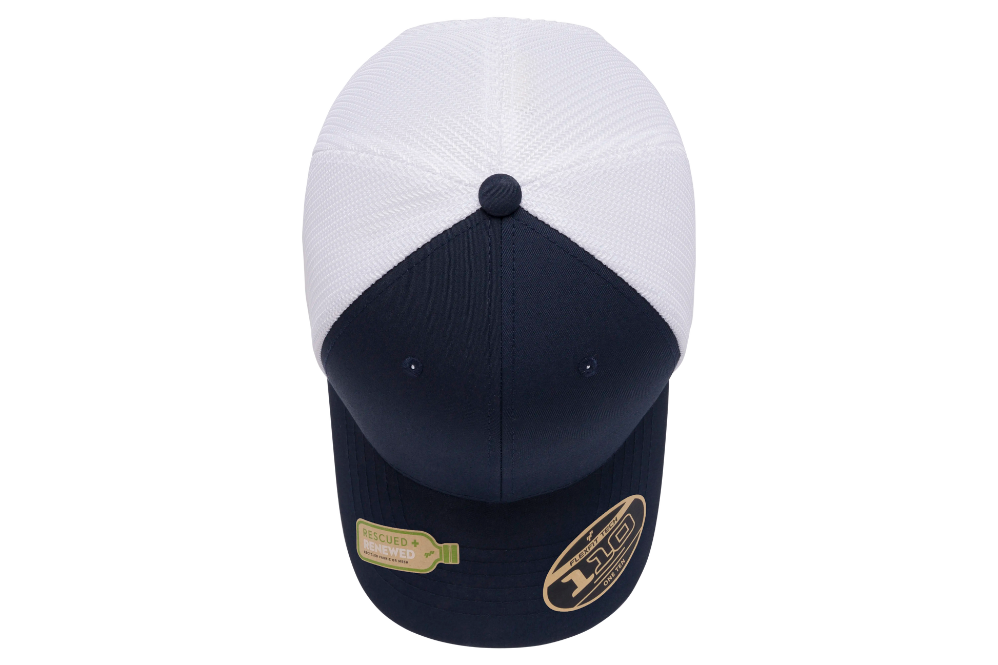 Flexfit 110 Recycled Mesh Cap - 2-Tone | 110RT-BKWH-ONE