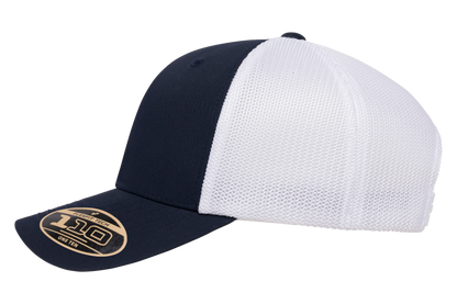 Flexfit 110 Recycled Mesh Cap - 2-Tone | 110RT-BKWH-ONE
