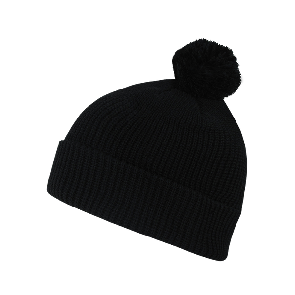 Decky-686-Pom Pom Beanie - Black