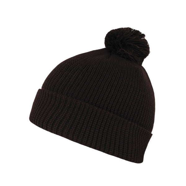 Decky-686-Pom Pom Beanie - Brown