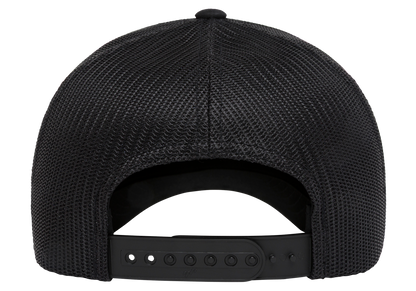 Flexfit NU 6606 Trucker Cap, ActiveGuard, Permacurv, Black | 6606NU-BK-ONE