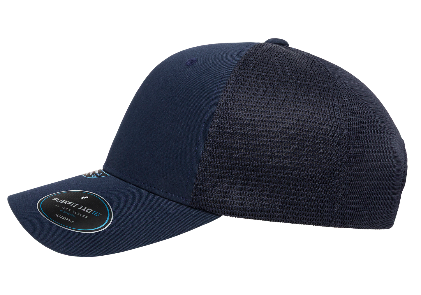 Flexfit 110 NU Mesh Cap, Black | 110MNU-BK-ONE