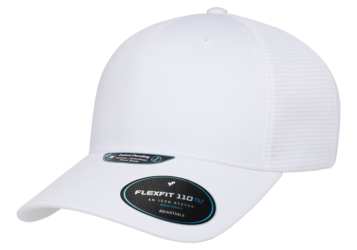 Flexfit 110 NU Mesh Cap, Black | 110MNU-BK-ONE