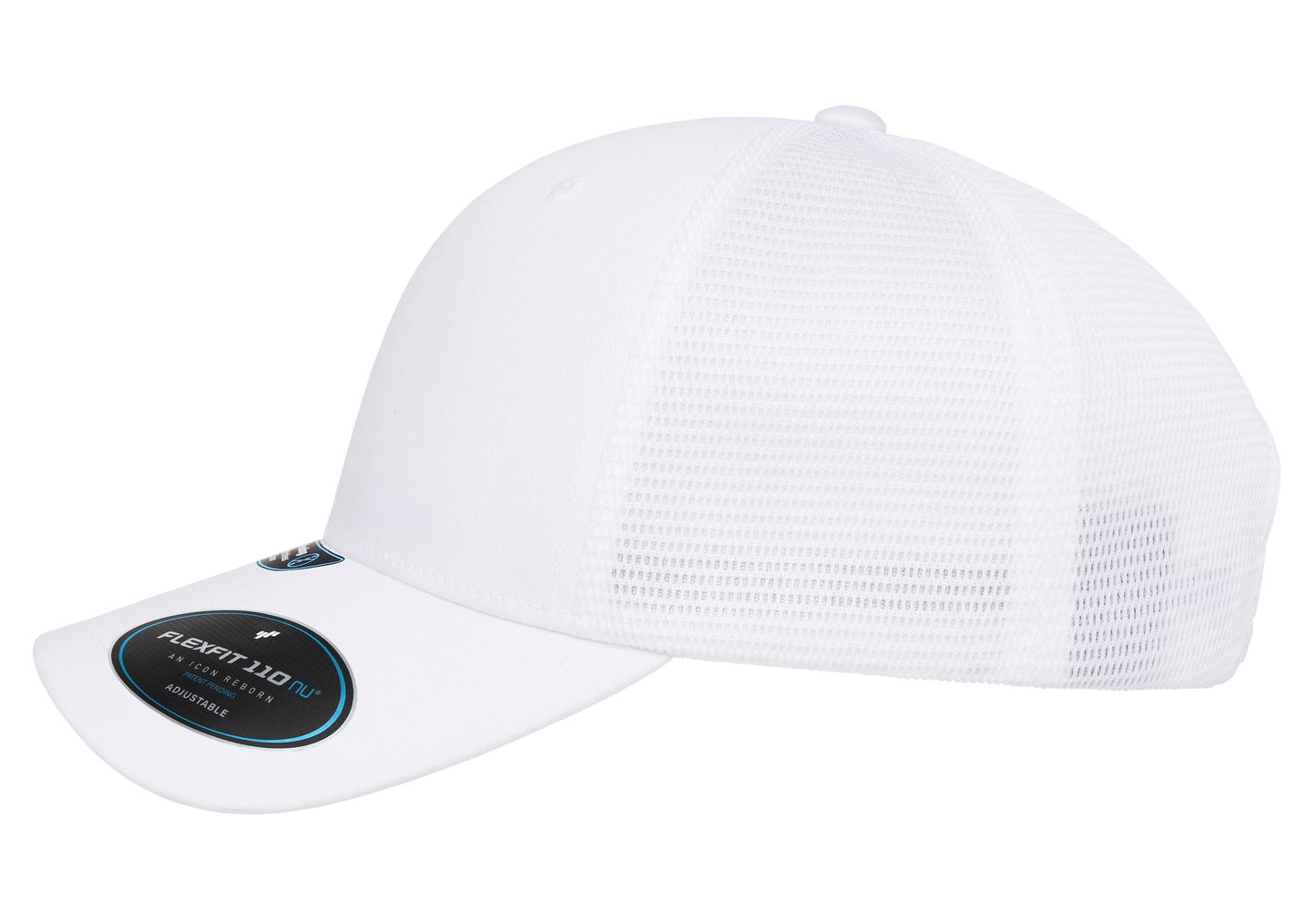 Flexfit 110 NU Mesh Cap, Black | 110MNU-BK-ONE