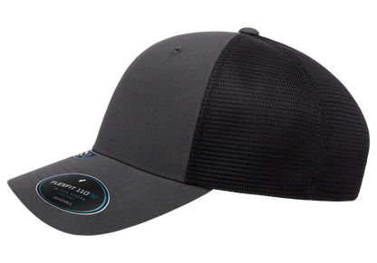 Flexfit 110 NU 2-Tone Mesh Cap, Charcoal/Black | 110MTNU-CHBK-ONE