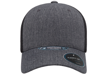 Flexfit 110 NU 2-Tone Mesh Cap, Charcoal/Black | 110MTNU-CHBK-ONE