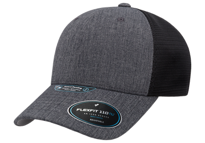 Flexfit 110 NU 2-Tone Mesh Cap, Charcoal/Black | 110MTNU-CHBK-ONE