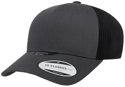 Flexfit YP Classics NU 2-Tone Trucker Cap, Charcoal/Black