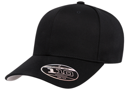 Flexfit 6277 Adjustable 110 Wooly Combed Cap, Black