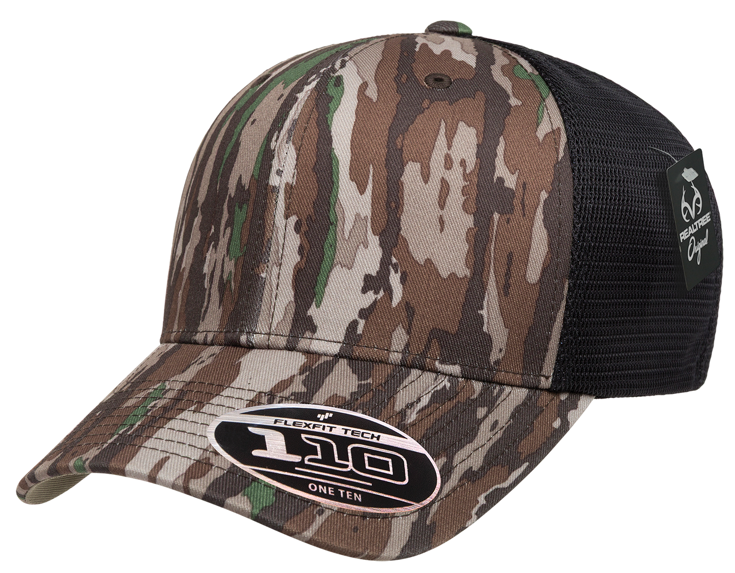 Flexfit 110 Mesh Realtree Camo Cap, One Size