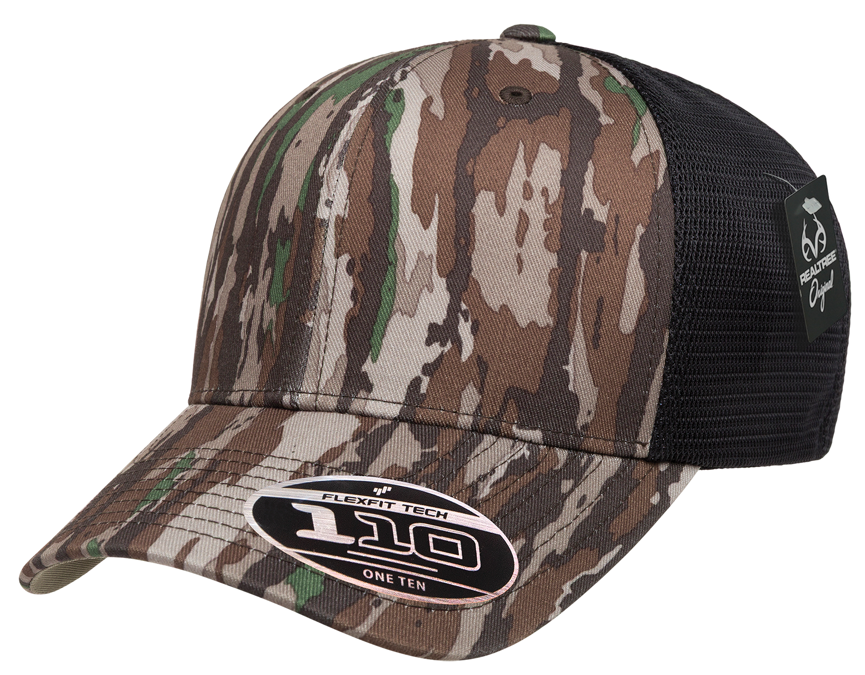 Flexfit 110 Mesh Realtree Camo Cap, One Size