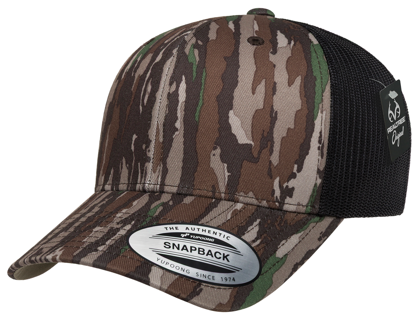 YP Classics Realtree Camo Retro Trucker Cap