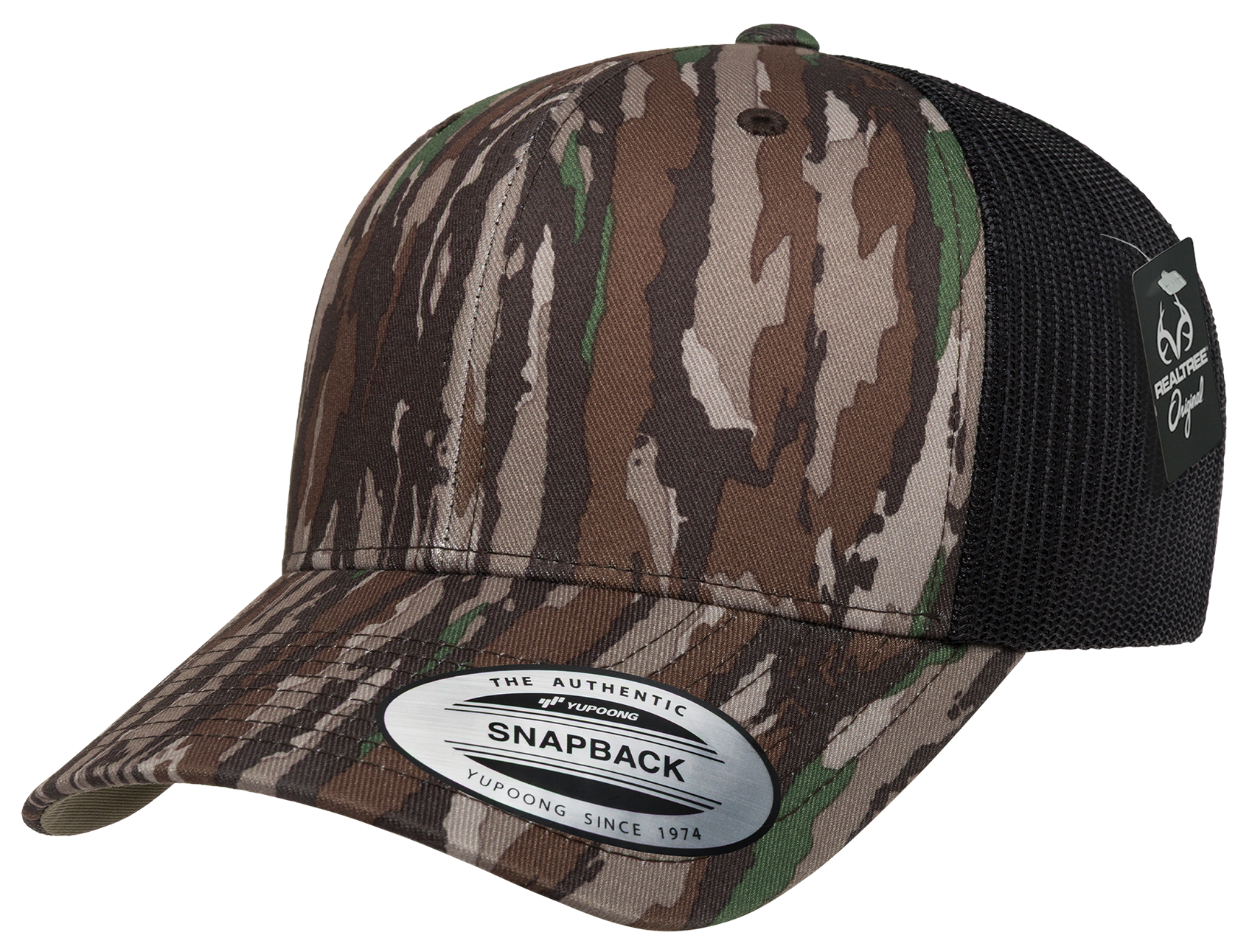 YP Classics Realtree Camo Retro Trucker Cap