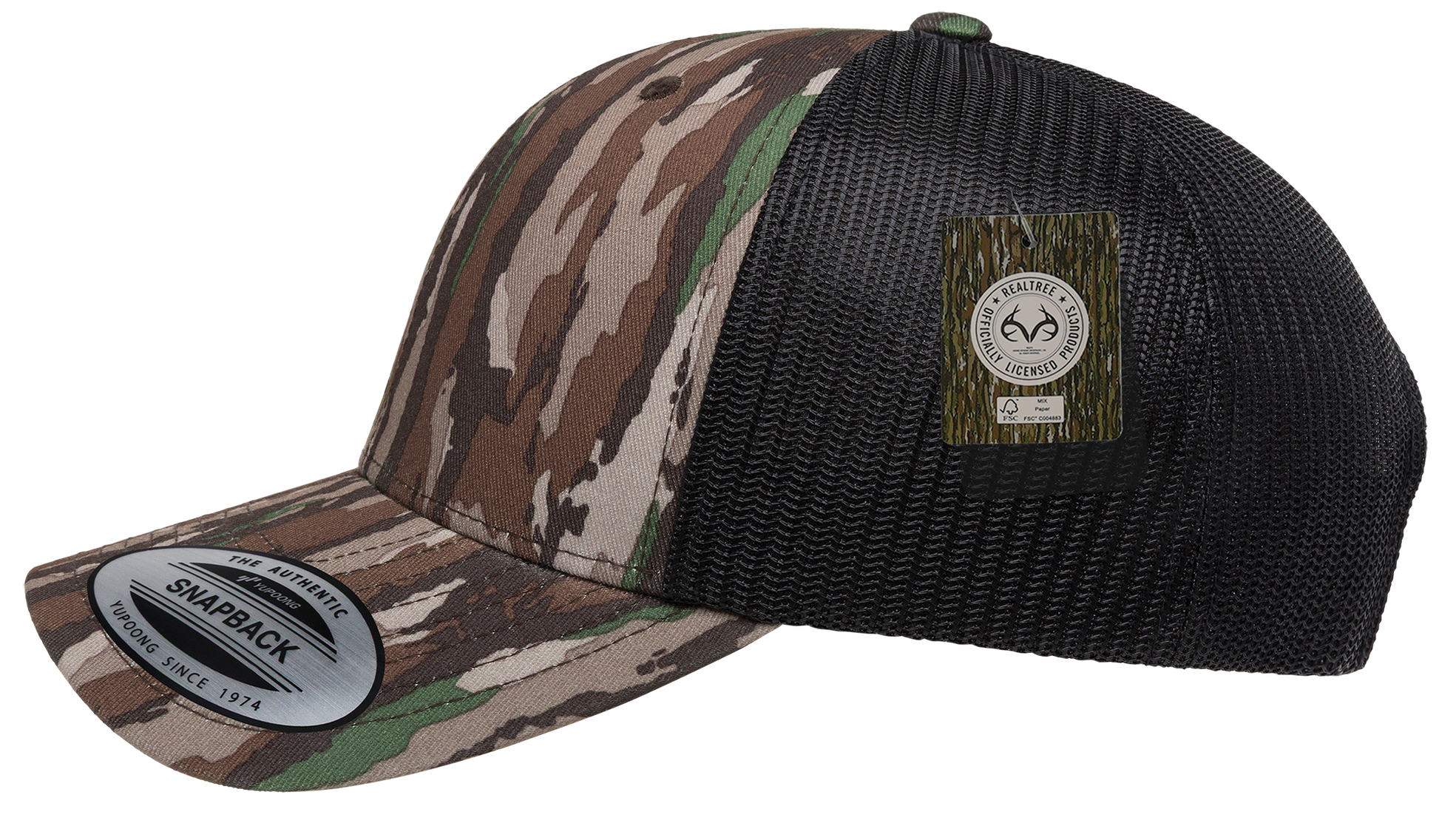 YP Classics Realtree Camo Retro Trucker Cap