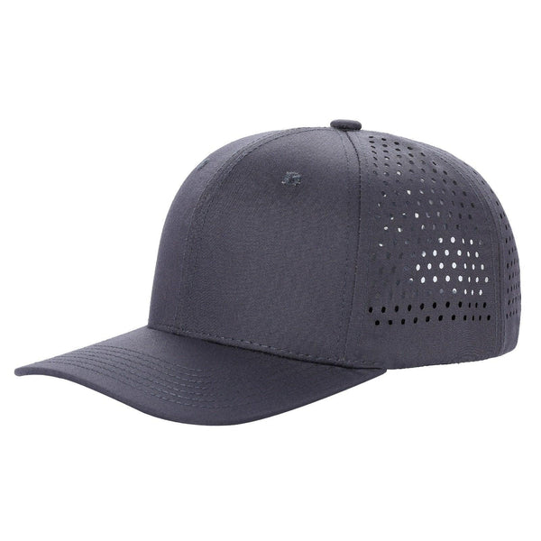 Premium 6-Panel Laser Vented Cap - 6LASER-CHARCOAL