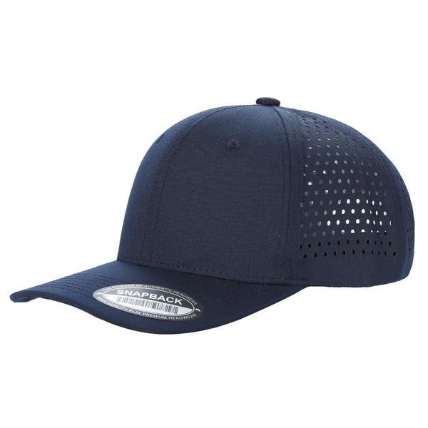 Premium 6-Panel Laser Vented Cap - 6LASER-NAVY
