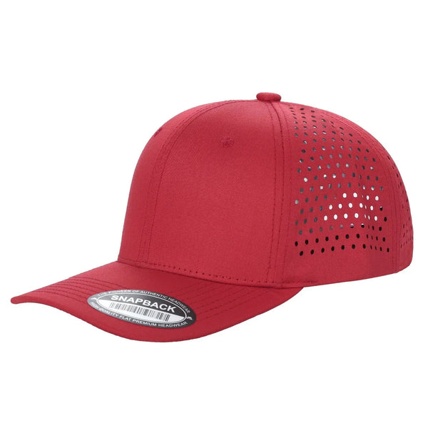 Premium 6-Panel Laser Vented Cap - 6LASER-RED