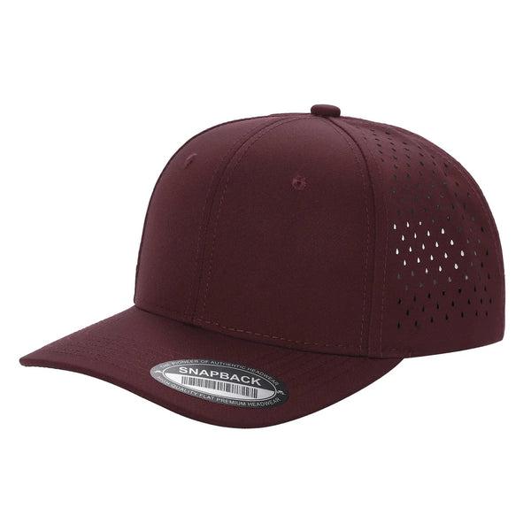 Premium 6-Panel Laser Vented Cap - 6LASER-WINE