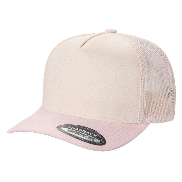 TCMS - TC MESH BACK & SUEDE BILLS - TAN/BABY.PINK