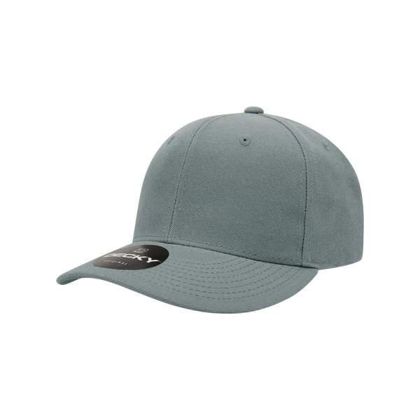 Decky-7001-Youth 6 Panel Mid Profile Structured Acrylic/Polyester Cap - Charcoal