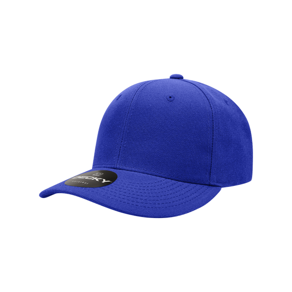 Decky-7001-Youth 6 Panel Mid Profile Structured Acrylic/Polyester Cap - Royal