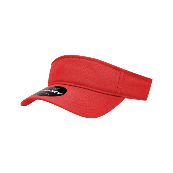 Decky-7007-Youth Visor - Red