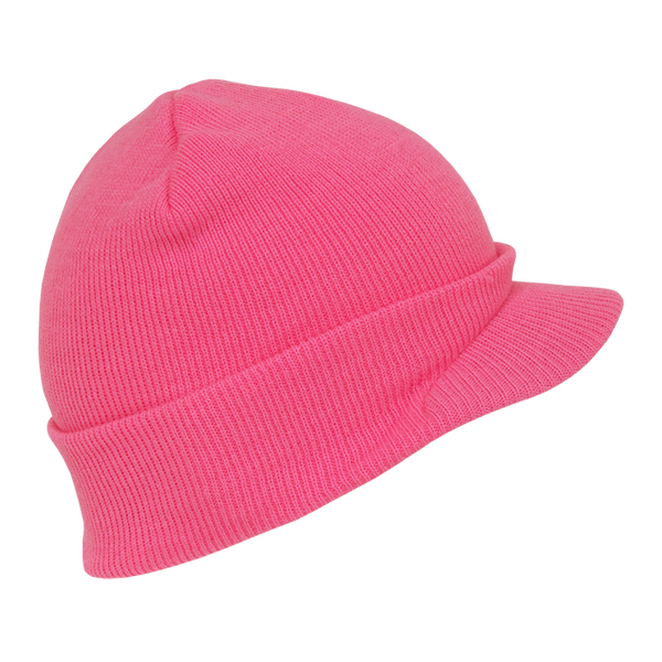 Neon HybriCap Beanie – Vibrant Winter Streetwear Hat - Pink