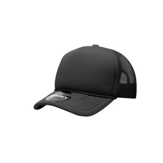 Decky-7010-Youth 5 Panel Mid Profile Structured Foam Trucker