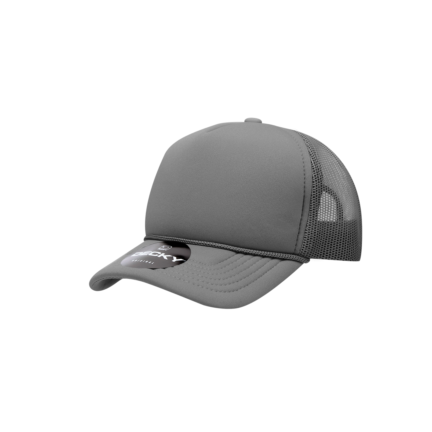 Decky-7010-Youth 5 Panel Mid Profile Structured Foam Trucker