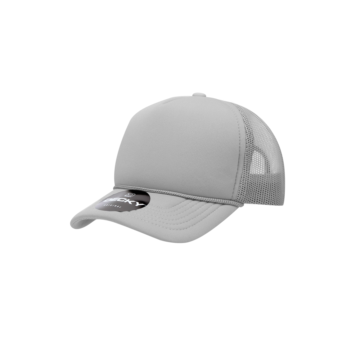 Decky-7010-Youth 5 Panel Mid Profile Structured Foam Trucker
