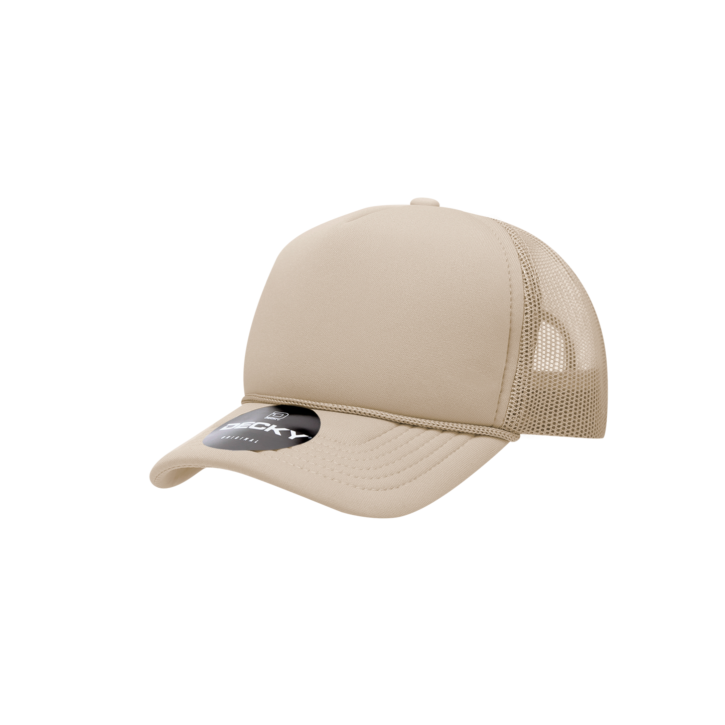 Decky-7010-Youth 5 Panel Mid Profile Structured Foam Trucker