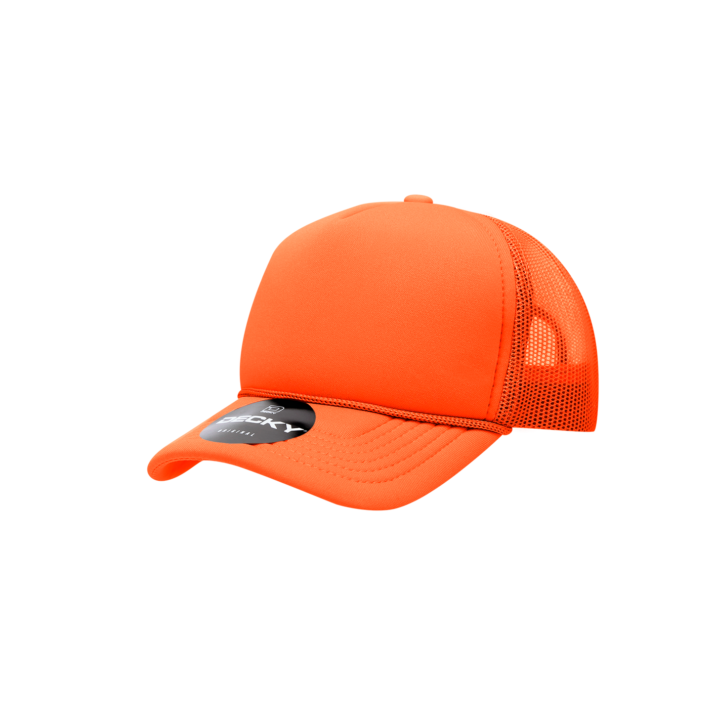 Decky-7010-Youth 5 Panel Mid Profile Structured Foam Trucker