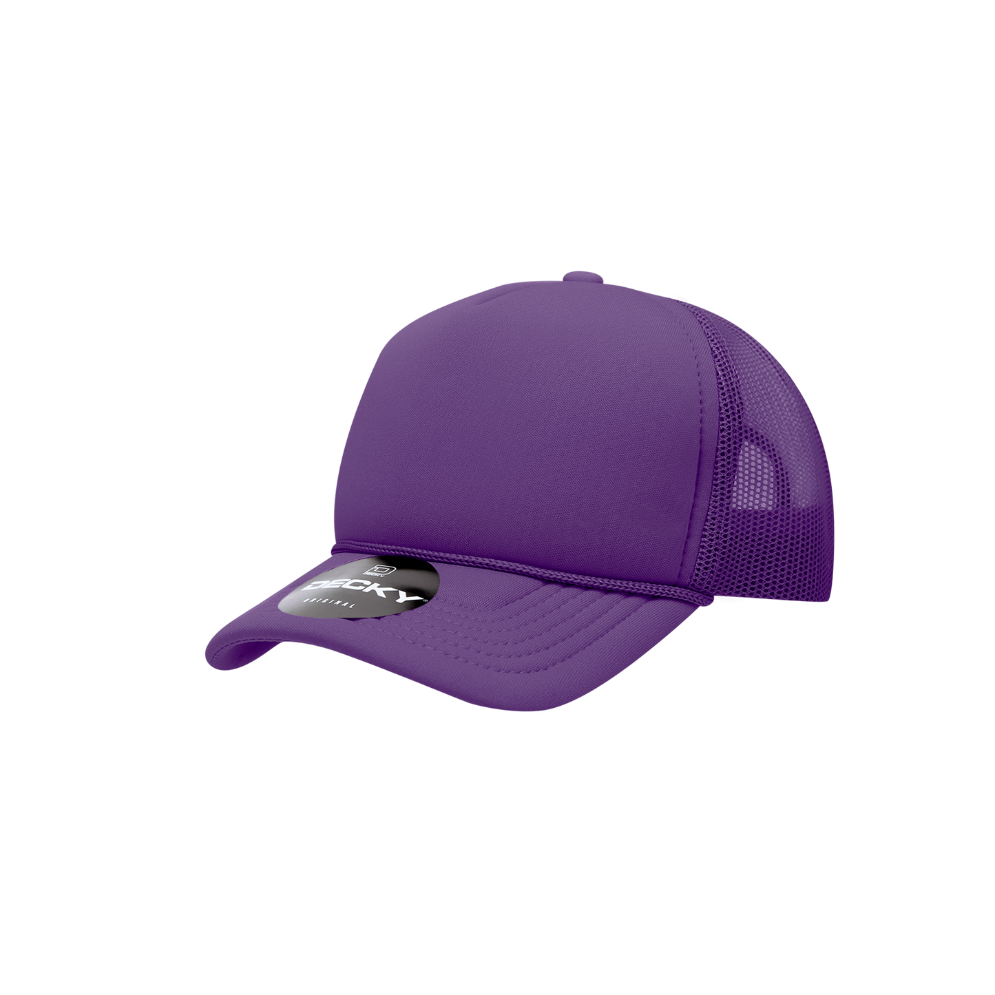 Decky-7010-Youth 5 Panel Mid Profile Structured Foam Trucker