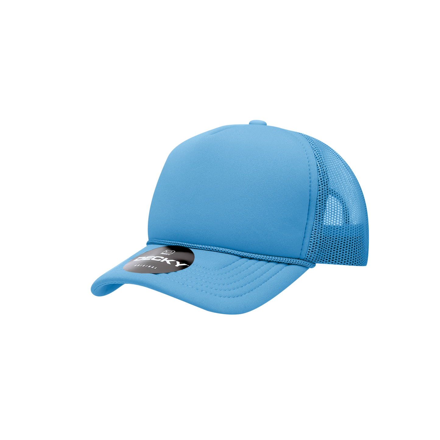 Decky-7010-Youth 5 Panel Mid Profile Structured Foam Trucker