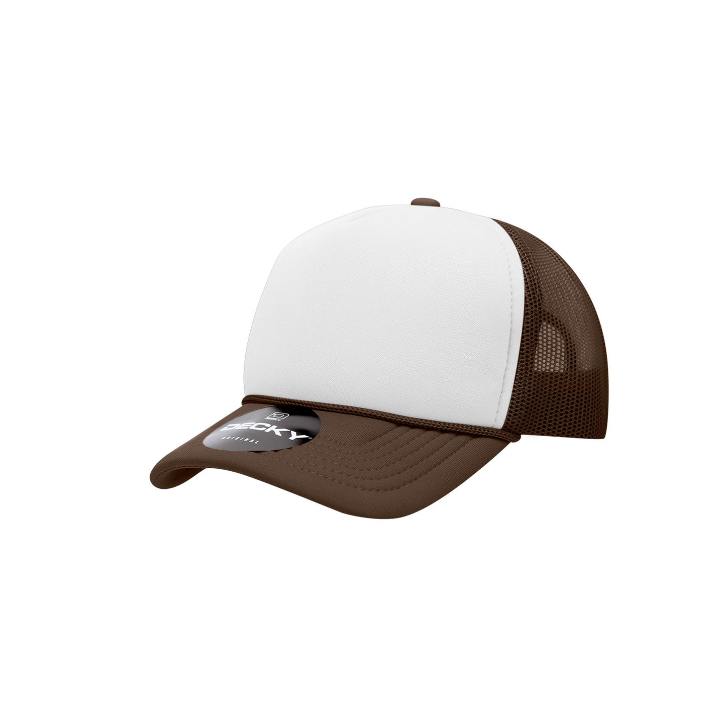 Decky-7010-Youth 5 Panel Mid Profile Structured Foam Trucker