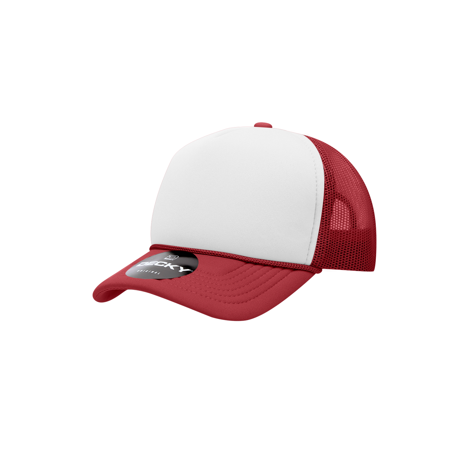 Decky-7010-Youth 5 Panel Mid Profile Structured Foam Trucker