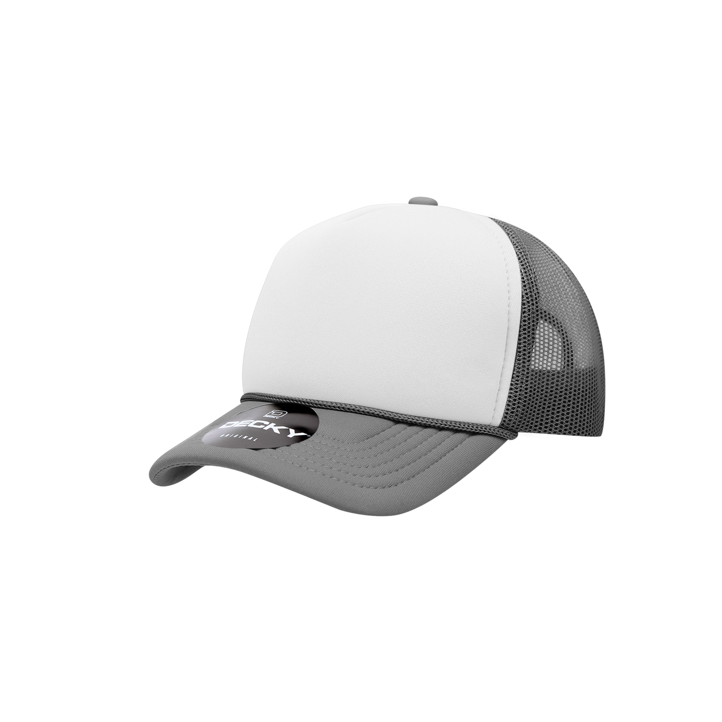Decky-7010-Youth 5 Panel Mid Profile Structured Foam Trucker
