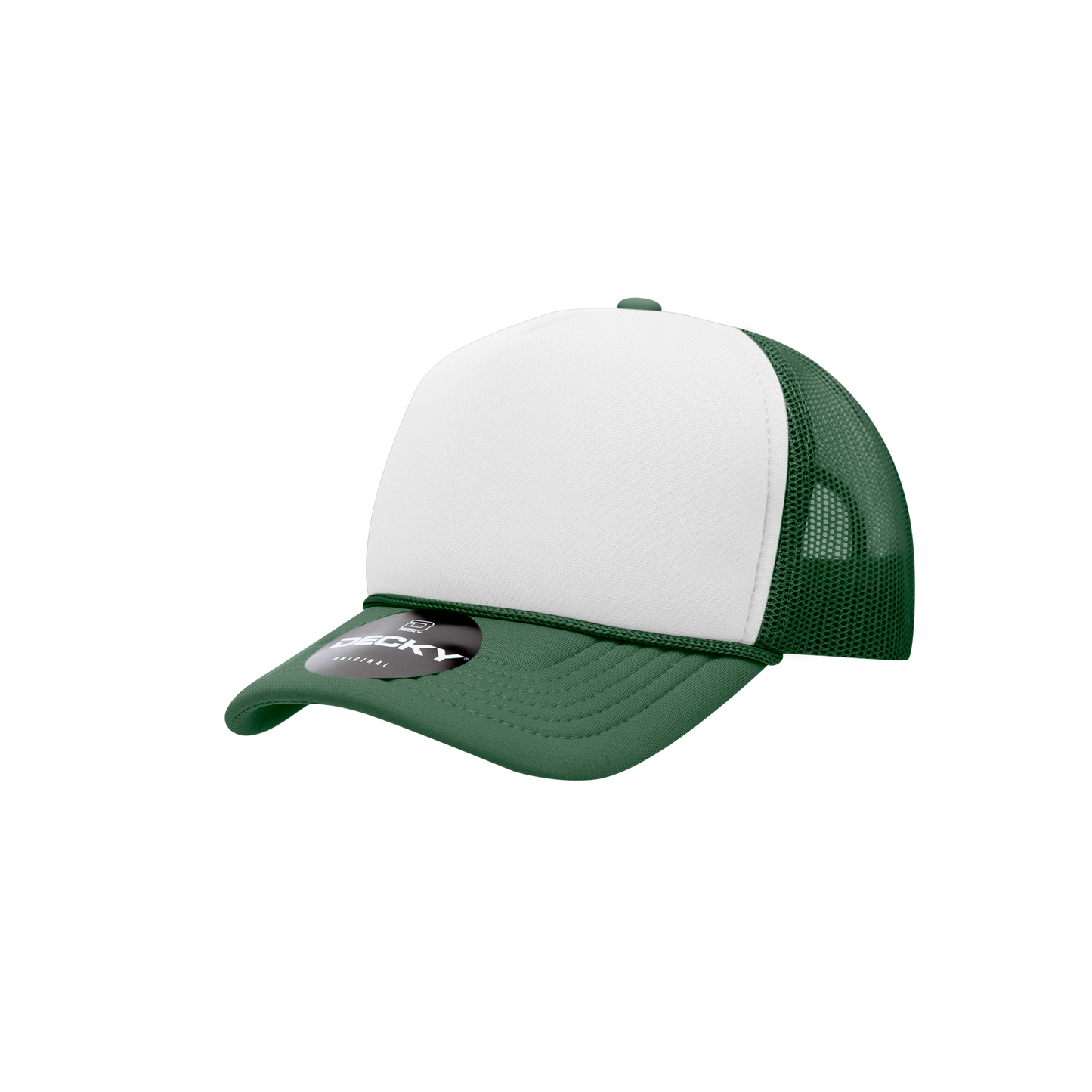 Decky-7010-Youth 5 Panel Mid Profile Structured Foam Trucker