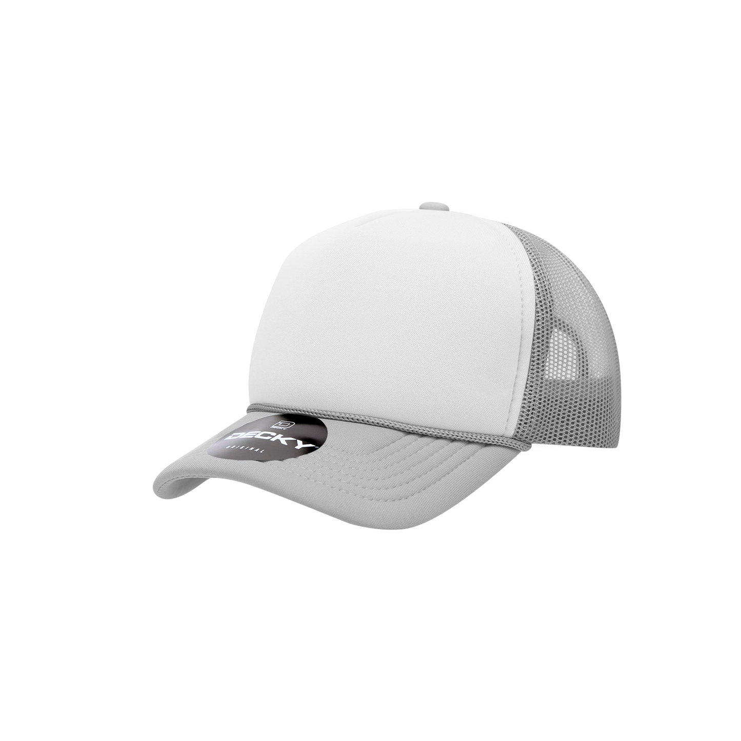 Decky-7010-Youth 5 Panel Mid Profile Structured Foam Trucker