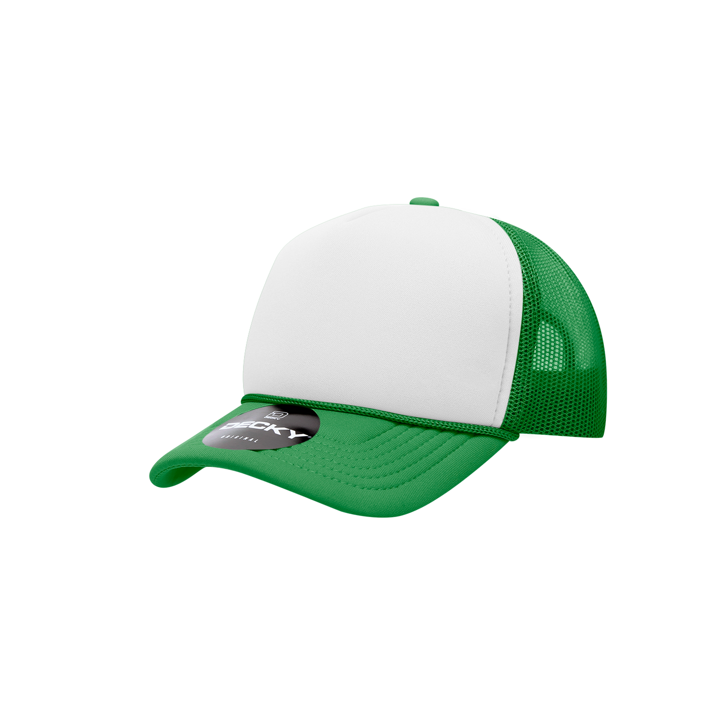 Decky-7010-Youth 5 Panel Mid Profile Structured Foam Trucker