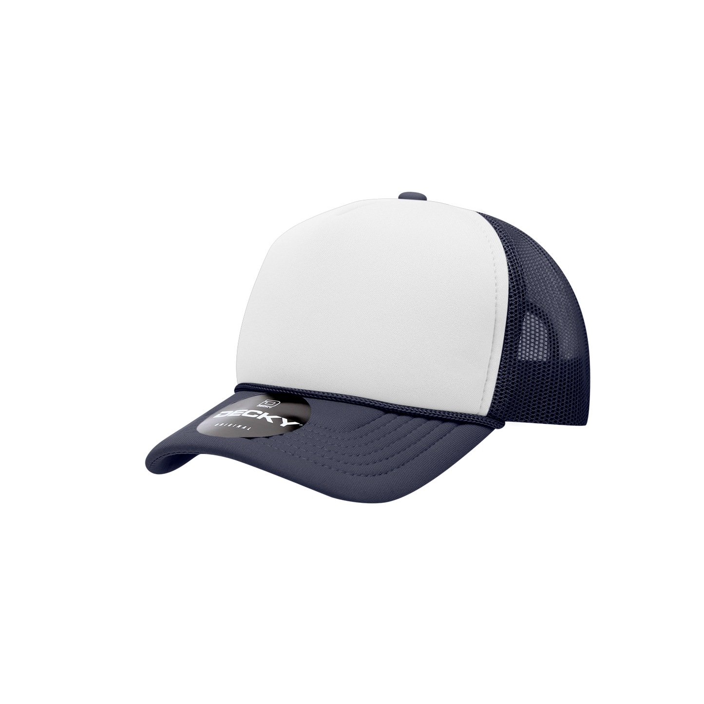 Decky-7010-Youth 5 Panel Mid Profile Structured Foam Trucker