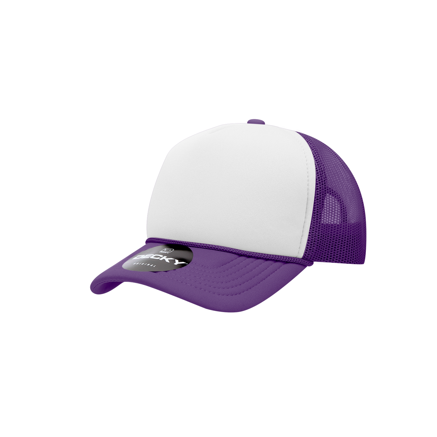 Decky-7010-Youth 5 Panel Mid Profile Structured Foam Trucker
